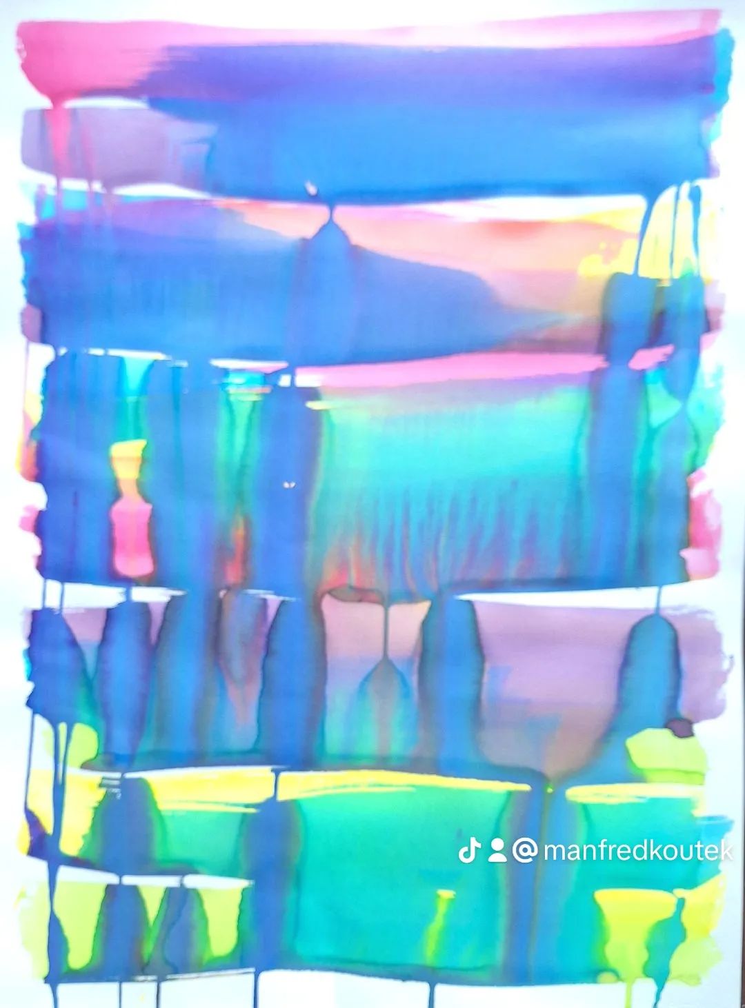 Kunststück: „Panta Rhei“ - „Gleam of Nature“, mixed media, 80x60cm, 2024