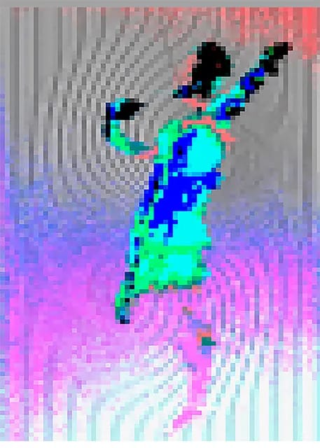 Kunststück: © INGEBORG RAUSS,SchwellenLeben4, 2021 
serielle Konzeptarbeit in Digitalart auf Aludibond, 150 x 100 cm
