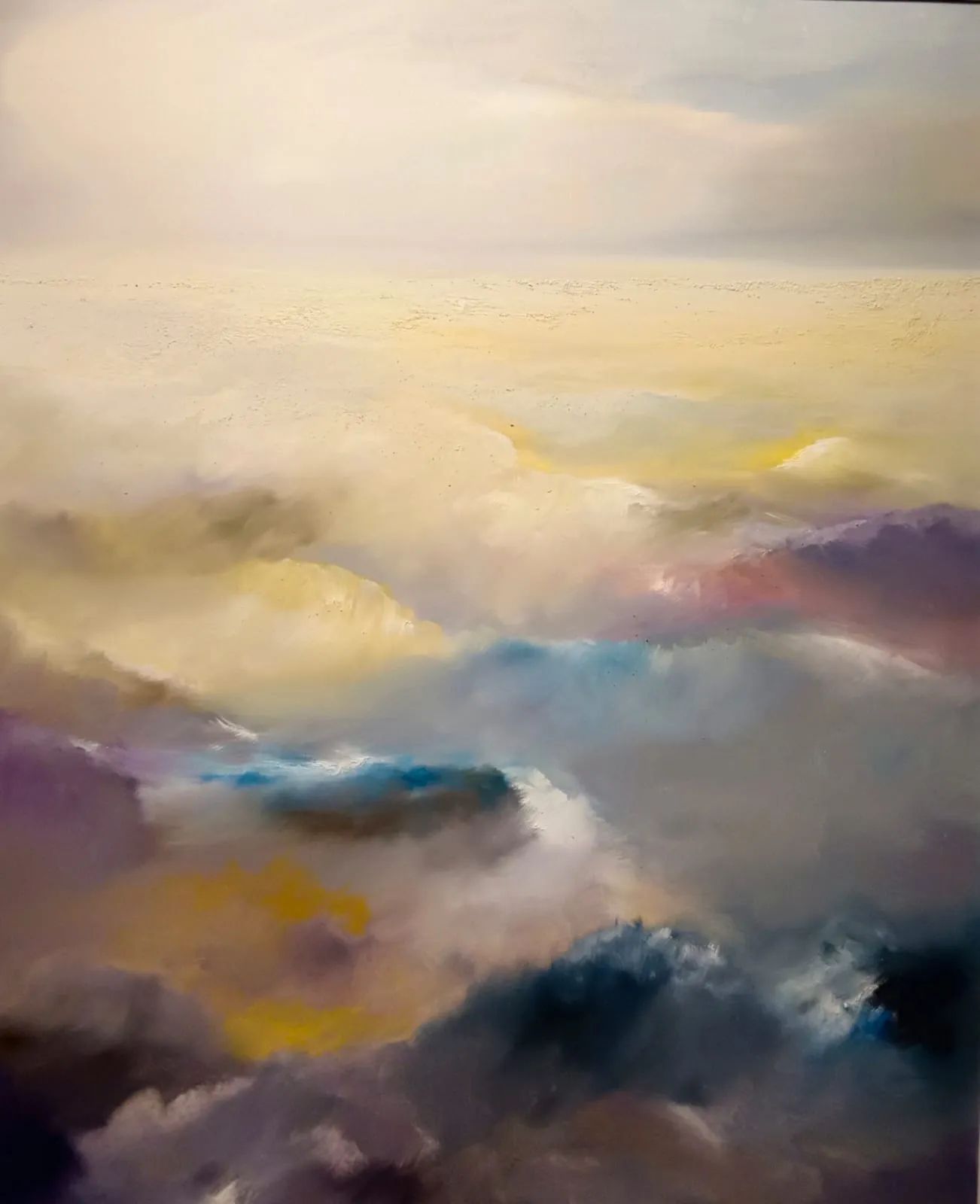 Kunststück: „Morgen am Meer“ Öl auf Leinwand, 80 x 100