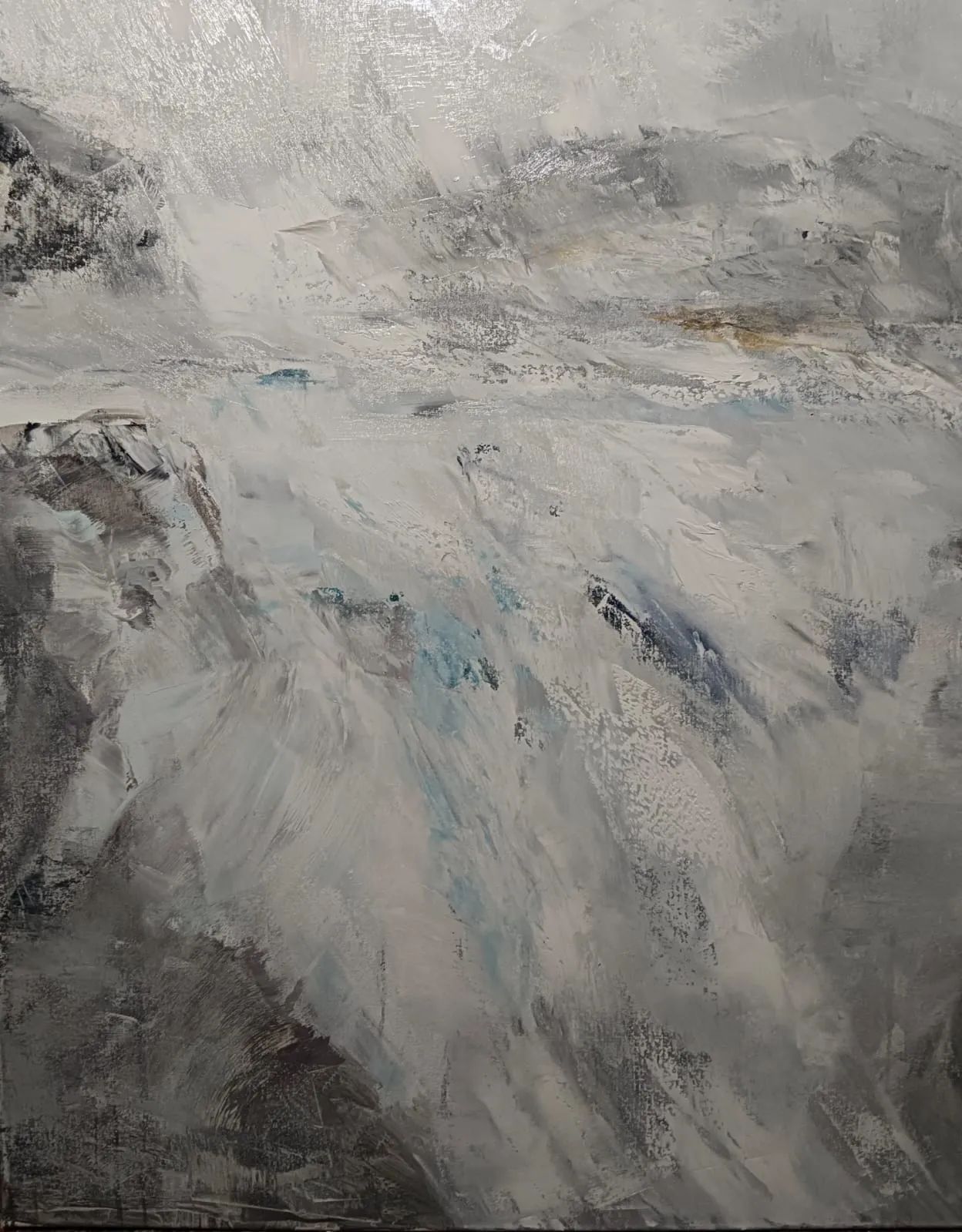Kunststück: „Wasserfall“ Öl auf Leinwand, 80 x 100, 2024
