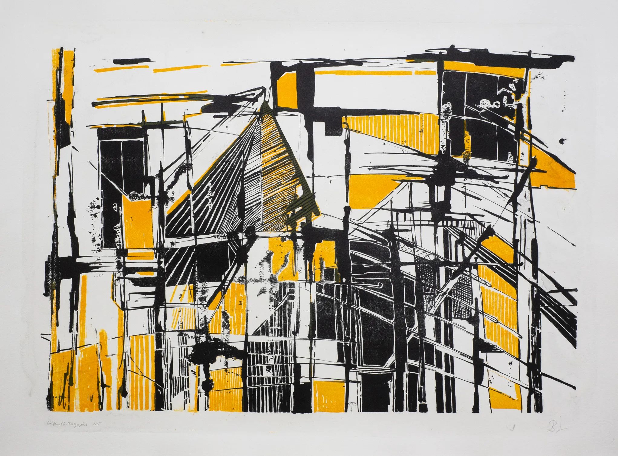 Kunststück: Industrieruine, Lithografie, 50x70