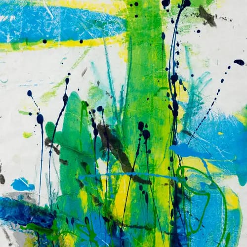 Karoline Kornek, Emporkömmling 2023, Druck auf Seidenpapier, 60 x 43 cm