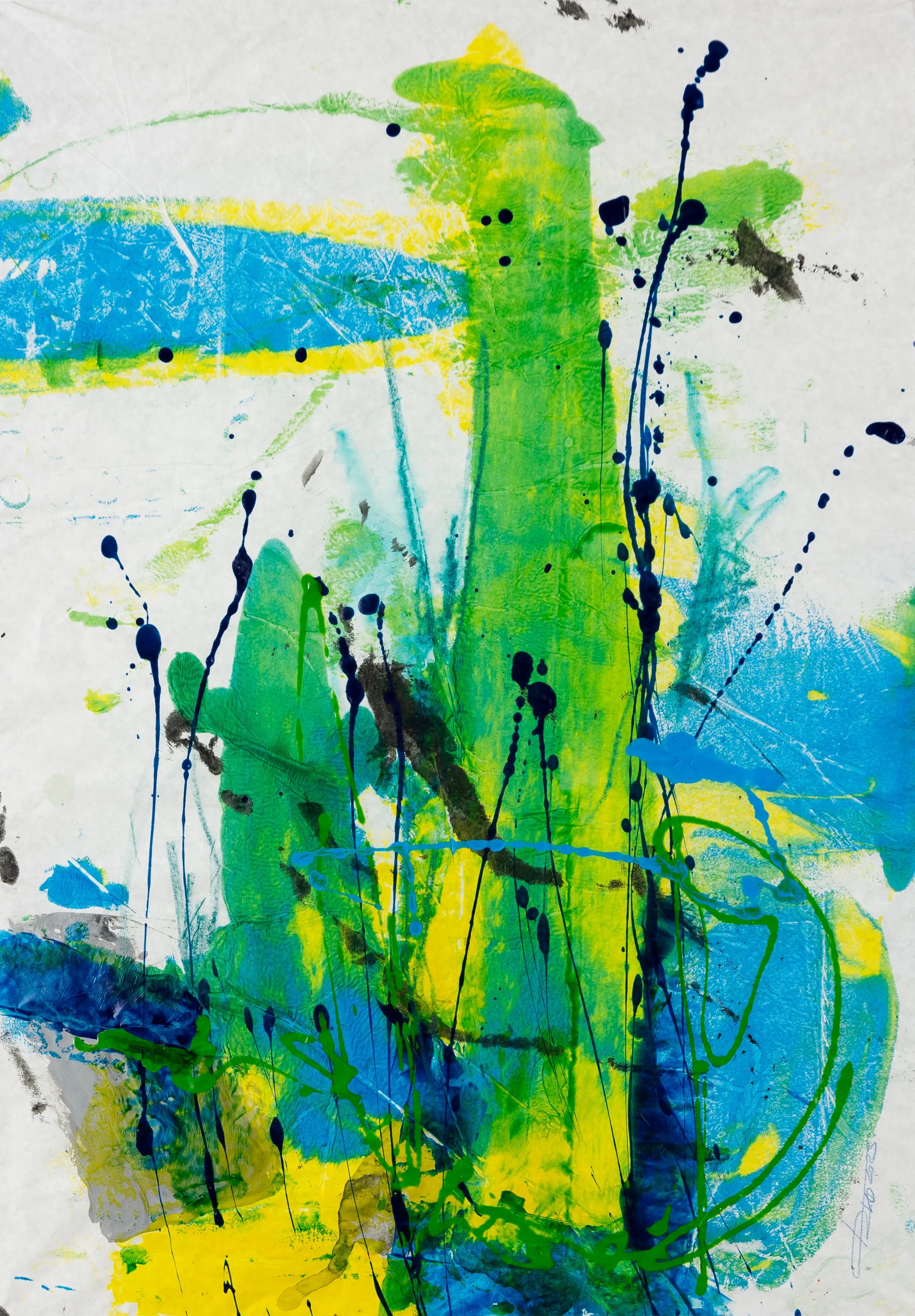 Kunststück: Emporkömmling 2023, Druck auf Seidenpapier, 60 x 43 cm